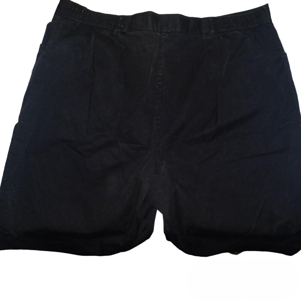 Sag Harbor Woman Black Shorts Elastic Waist